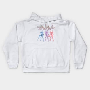 NERV Friends EVA 01 02 00 Kids Hoodie